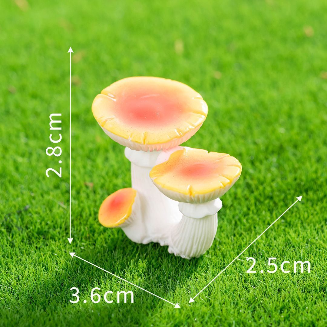 10pcs Artificial Mushroom Ornament-Type 8 V1221-XM-RGMG-02
