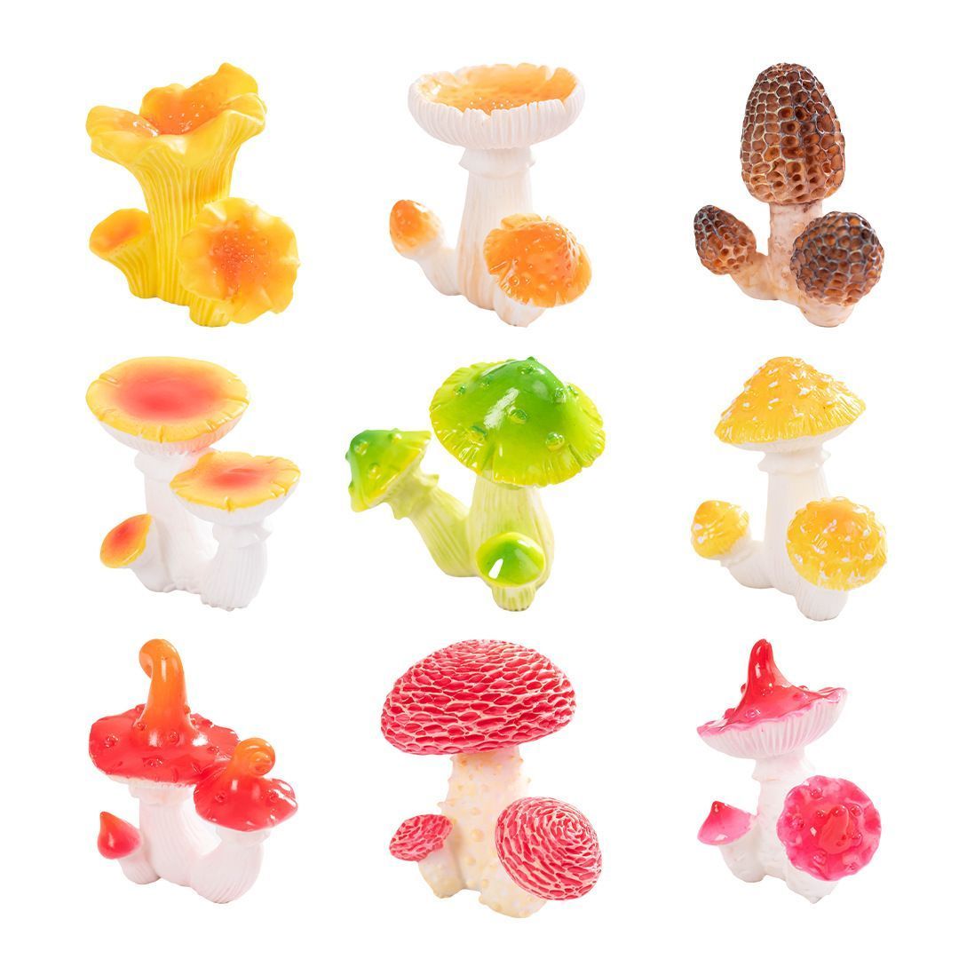10pcs Artificial Mushroom Ornament-Type 8 V1221-XM-RGMG-02