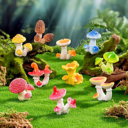 10pcs Artificial Mushroom Ornament-Type 3 V1221-XM-RGMG-04