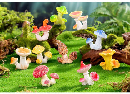 10pcs Artificial Mushroom Ornament-Type 5 V1221-XM-RGMG-05