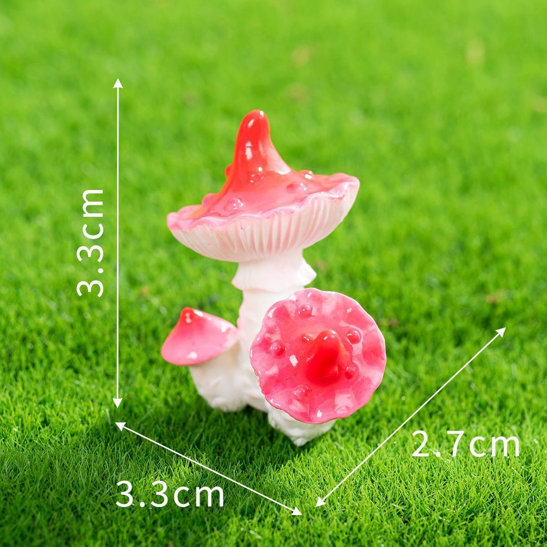 10pcs Artificial Mushroom Ornament-Type 6 V1221-XM-RGMG-06