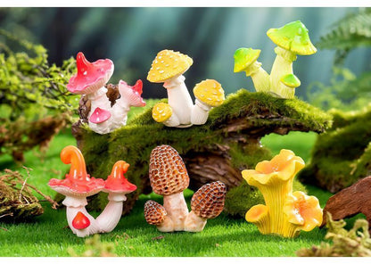 10pcs Artificial Mushroom Ornament-Type 6 V1221-XM-RGMG-06