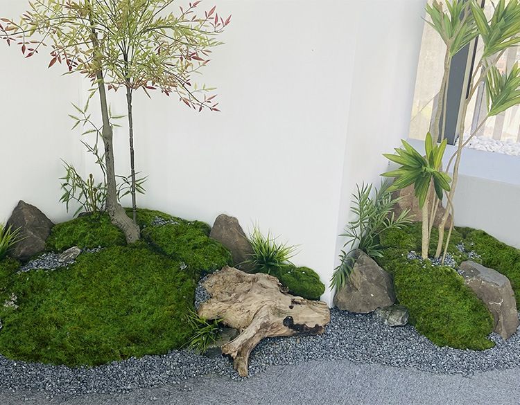 Light Green Artificial Moss 50x50cm V1221-XM-RZTX-11