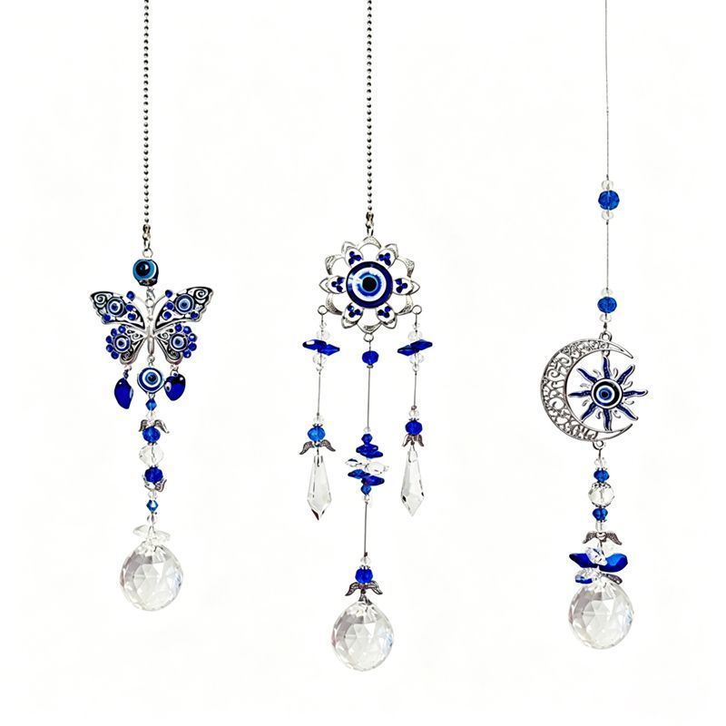 Blue Crystal Pendant Set V1221-XM-SJDZ-01