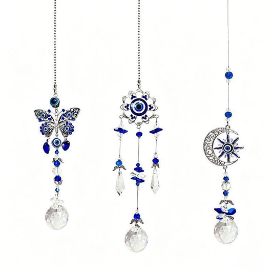 Blue Crystal Pendant Set V1221-XM-SJDZ-01