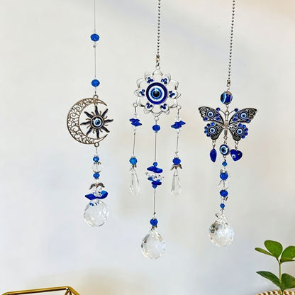 Blue Crystal Pendant Set V1221-XM-SJDZ-01