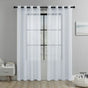 White Light Transparent Window Sheers, 2 Pieces, Multiple Sizes Available V1221-XM-TGCS-001