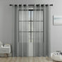 grey Light Transparent Window Sheers, 2 Pieces, Multiple Sizes Available V1221-XM-TGCS-013