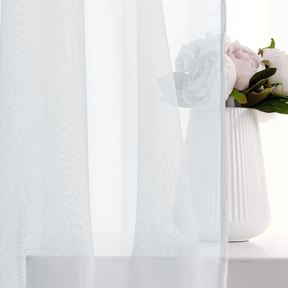 light purple Light Transparent Window Sheers, 2 Pieces, Multiple Sizes Available V1221-XM-TGCS-030