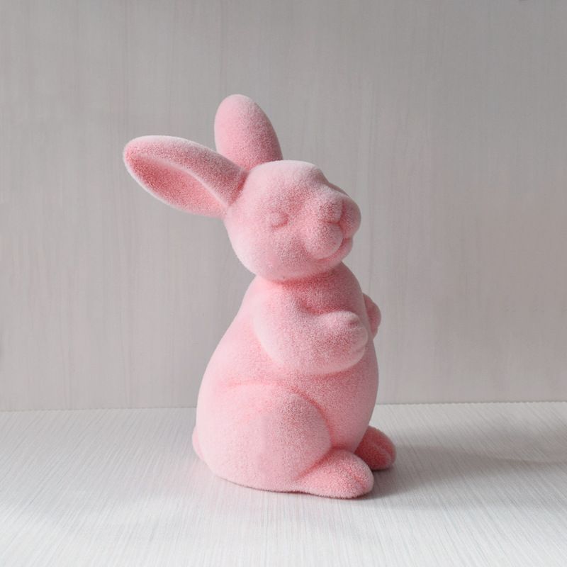 2PS Moss Bunny Decor 9.7cm High V1221-XM-TXTZS-07