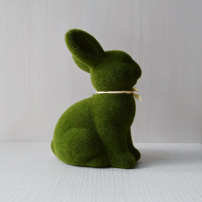 2PS Moss Bunny Decor 9.7cm High V1221-XM-TXTZS-07