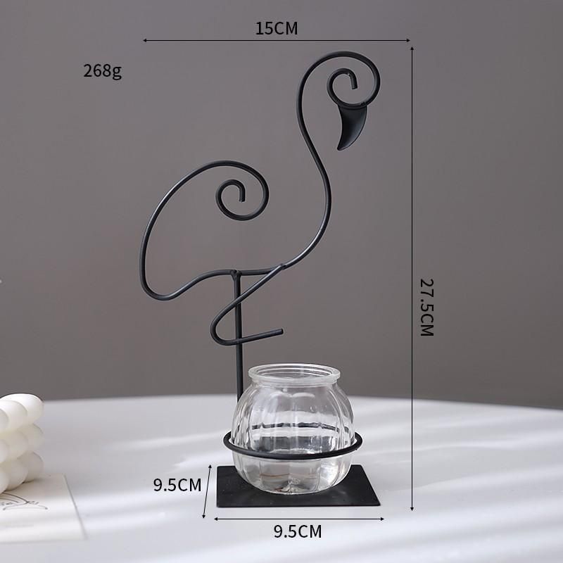 2 Pack Flamingo Iron Flower Ware V1221-XM-TYHQ-012