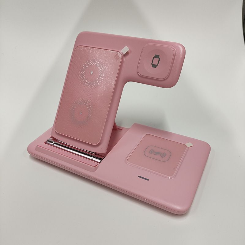 Pink 3-in-1 Wireless Charger V1221-XM-WXCDQ-03