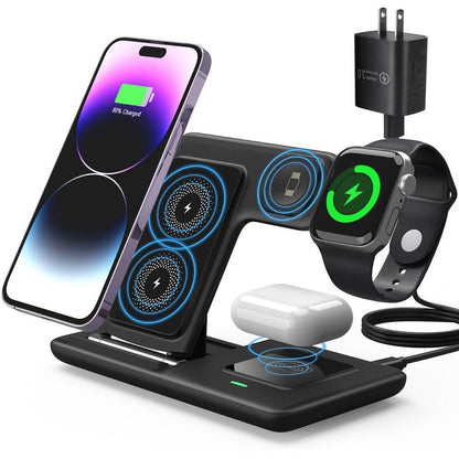 Pink 3-in-1 Wireless Charger V1221-XM-WXCDQ-03