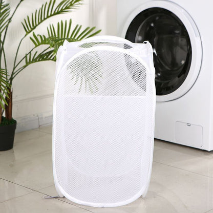 Foldable Laundry Hamper White 01 V1221-XM-XYL-001