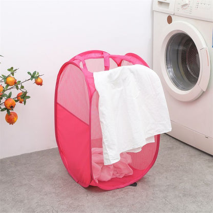 Foldable Laundry Hamper Rose Red 01 V1221-XM-XYL-004