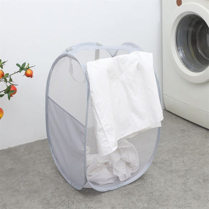 Foldable Laundry Hamper Light Gray 01 V1221-XM-XYL-005