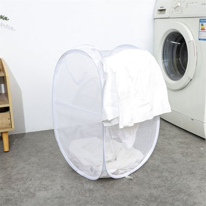 Foldable Laundry Hamper White 02 V1221-XM-XYL-007