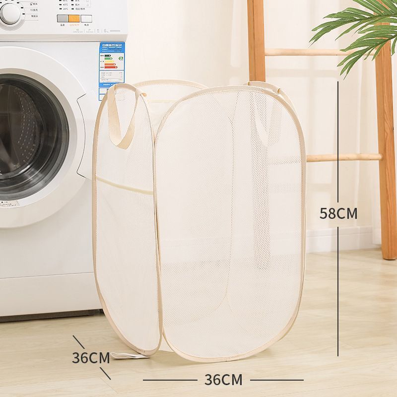 Foldable Laundry Hamper Beige 01 V1221-XM-XYL-013