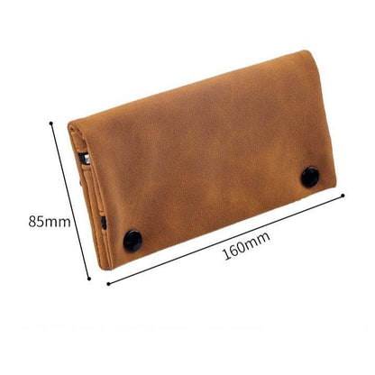 Matte Leather Storage Bag Brown V1221-XM-YJSNB-003