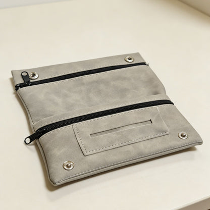 Matte Leather Storage Bag Light Gray V1221-XM-YJSNB-004