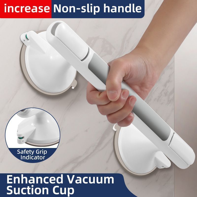 No Drill Vacuum Suction Grab Bar, Non-Slip Safety Handle for Bathroom V1221-XM-YSFS-001
