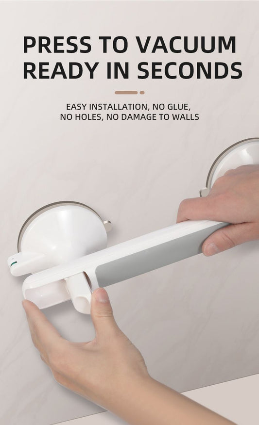 No Drill Vacuum Suction Grab Bar, Non-Slip Safety Handle for Bathroom V1221-XM-YSFS-001