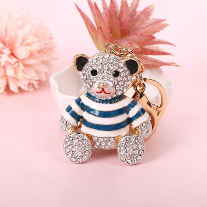 2-Pack Crystal Bear Keychains 02 V1221-XM-YSK-02