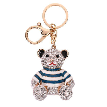 2-Pack Crystal Bear Keychains 02 V1221-XM-YSK-02