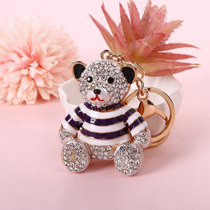 2-Pack Crystal Bear Keychains 04 V1221-XM-YSK-04