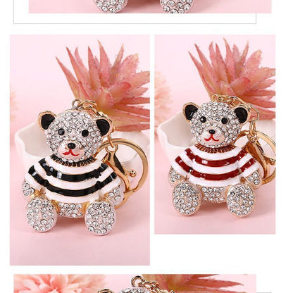 2-Pack Crystal Bear Keychains 04 V1221-XM-YSK-04