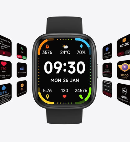 Call Health Smart Watch Black V1221-XM-ZNSB-01