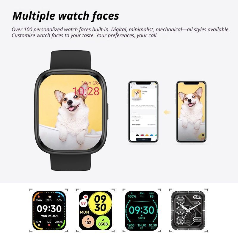 Call Health Smart Watch Black V1221-XM-ZNSB-01