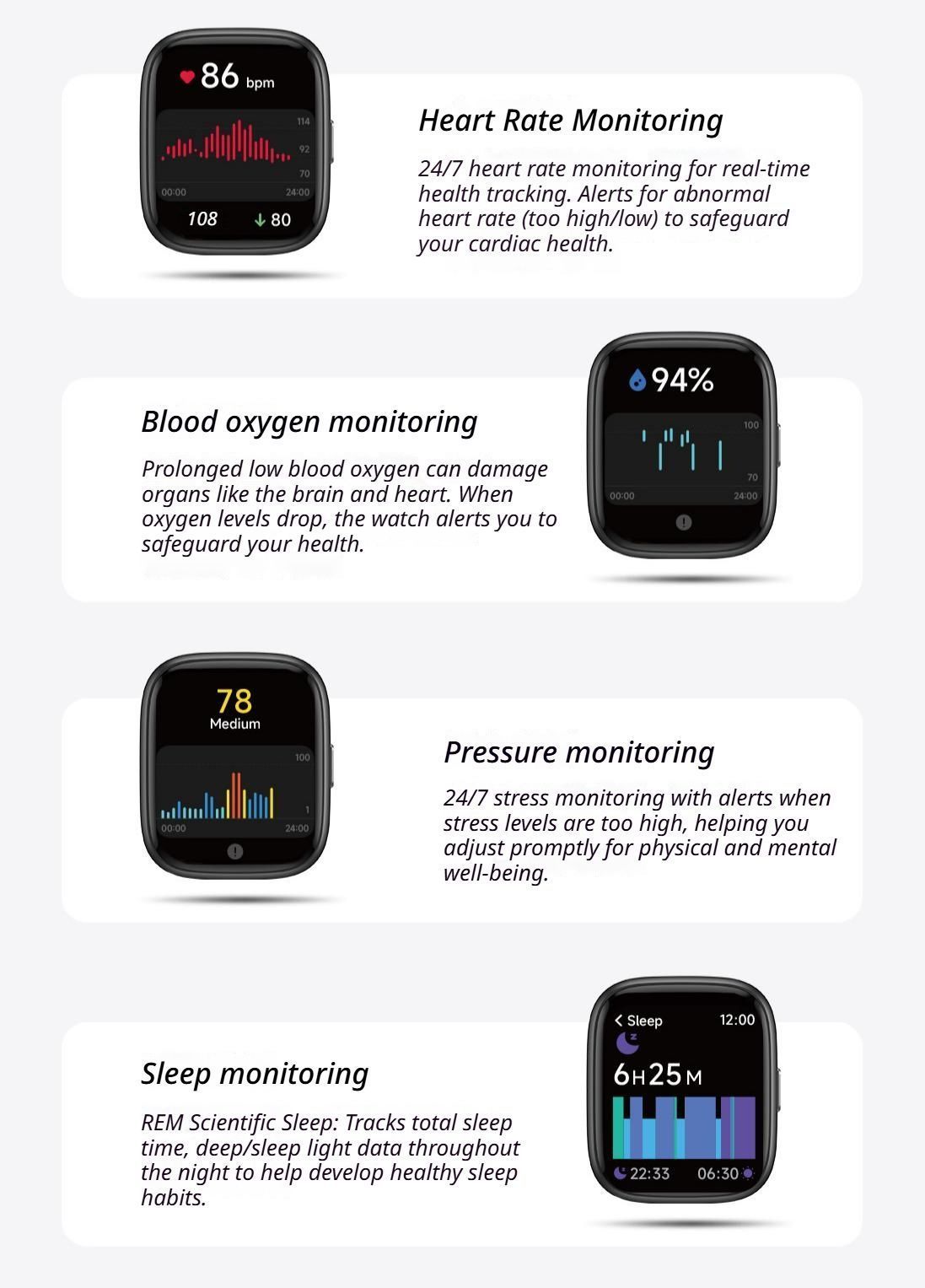 Call Health Smart Watch Blue V1221-XM-ZNSB-02
