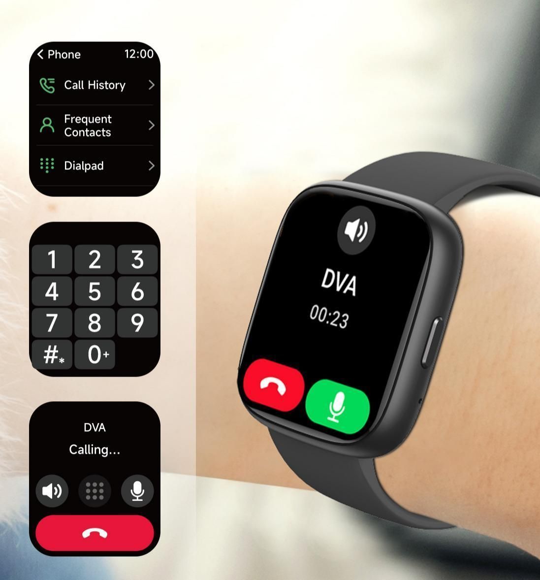 Call Health Smart Watch Green V1221-XM-ZNSB-03