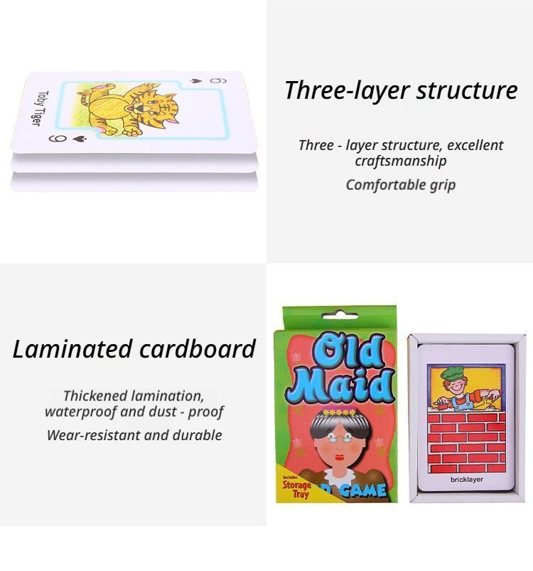 4Pcs Assorted Card Games Set V1221-XM-ZPTZ-01