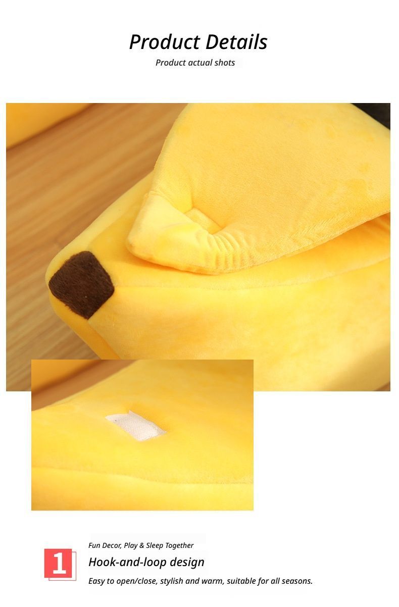 PetBedYellow-Blanket-SmallSize42*15*12cm V1221-YELLOW-BLANKET-SIZES-42X15X12CM