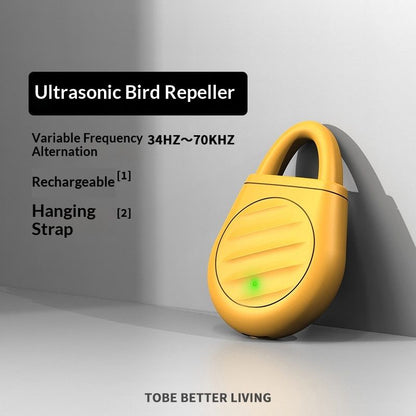 UltrasonicBirdRepeller-Yellow V1221-YELLOW-CARDPACK