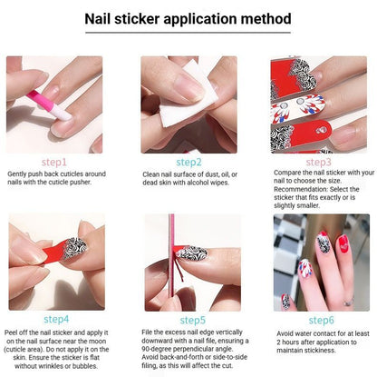 NailPolishFilmNailStickersZE-0586 V1221-ZE-0586-10EDITION