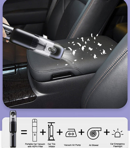 3-in-1 Portable Handheld Cordless Vacuum with 200000pa Suction Power for Small Jobs, Car, Office Desk, Keyboards