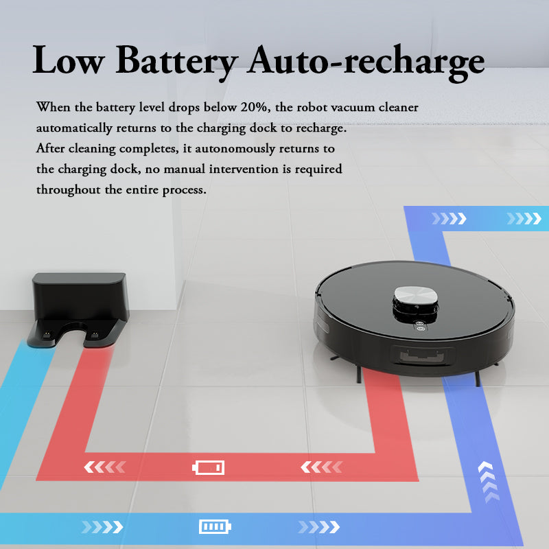 3 IN 1 Robot Vaccum Cleaner with Mop LDS Slam Navigation APP control Voice Control Automatic cleaning