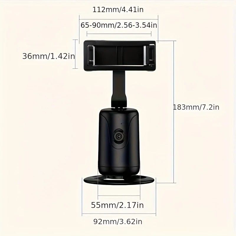Mobile Cloud Auto-Tracking Smart Magic Stabilizer - AI Facial Recognition Desktop Phone Holder for Live V1232-AIYTZJ001