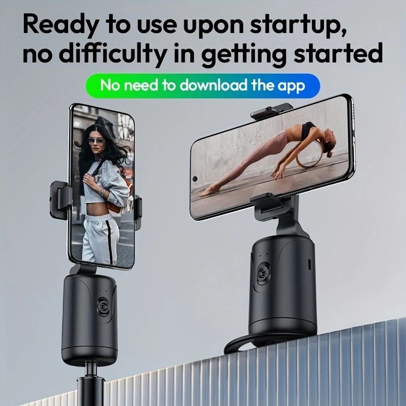 Mobile Cloud Auto-Tracking Smart Magic Stabilizer - AI Facial Recognition Desktop Phone Holder for Live V1232-AIYTZJ001