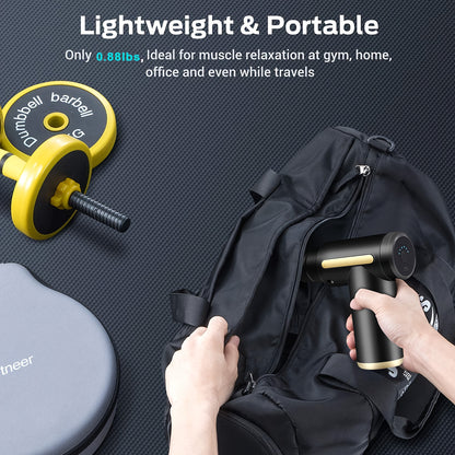 **Portable Deep Tissue Massager | 6-Speed & 4 Heads & 15-Min Timer|Professional Muscle Recovery, Anytime V1232-AMQ001
