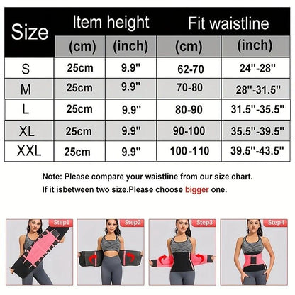 3.0mm Thickened Breathable Waist Trimmer | Sweat More for Intense Shaping, Waist Training & Back V1232-BHSYD005