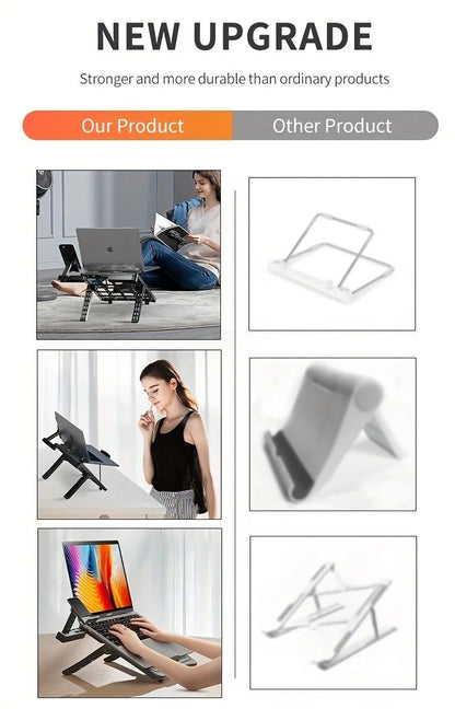 Multifunctional Laptop Stand: Portable and Foldable, 7-Level Height Adjustment, Efficient Heat Dissipation, V1232-BJBDNZJ001