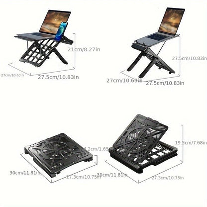 Multifunctional Laptop Stand: Portable and Foldable, 7-Level Height Adjustment, Efficient Heat Dissipation, V1232-BJBDNZJ001