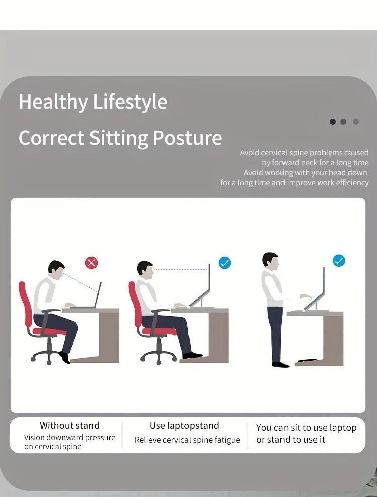 Multifunctional Laptop Stand: Portable and Foldable, 7-Level Height Adjustment, Efficient Heat Dissipation, V1232-BJBDNZJ001