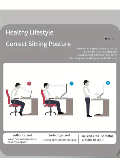 Multifunctional Laptop Stand: Portable and Foldable, 7-Level Height Adjustment, Efficient Heat Dissipation, V1232-BJBDNZJ001