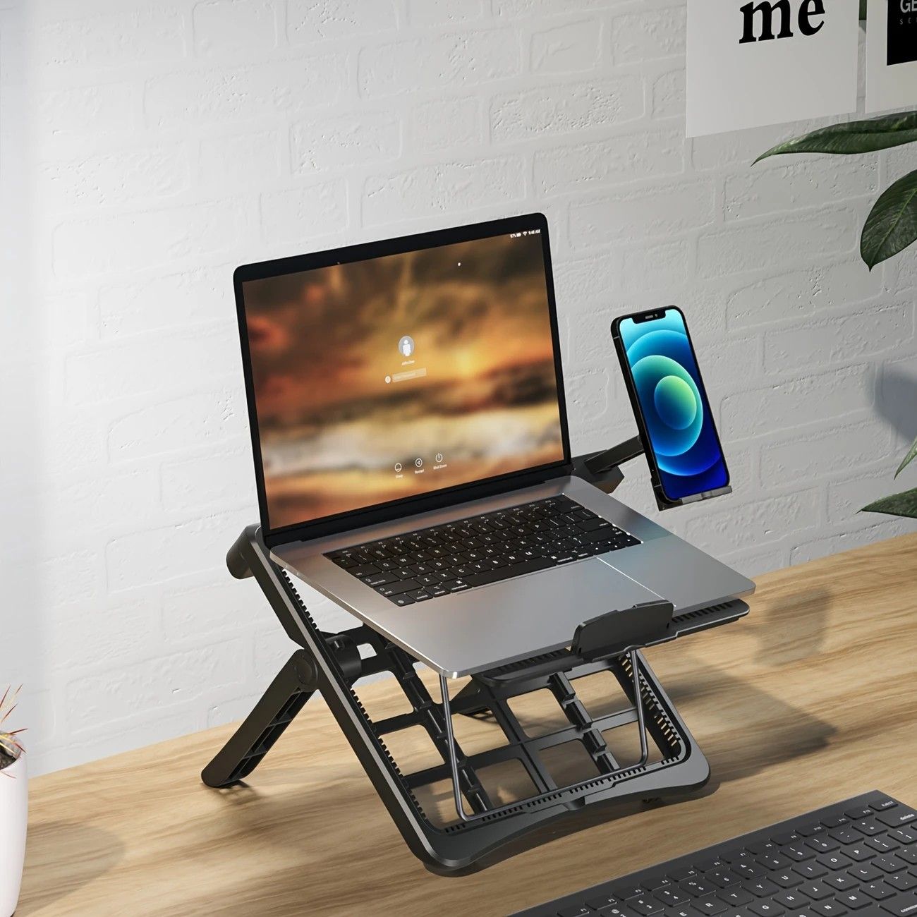 Multifunctional Laptop Stand: Portable and Foldable, 7-Level Height Adjustment, Efficient Heat Dissipation, V1232-BJBDNZJ001